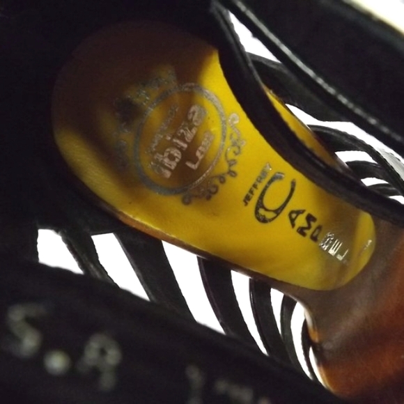 Jeffrey Campbell Marly Black & Brown Ibiza Gladiator Platform Heels, Siz… - Picture 5 of 7